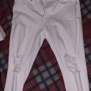 white jeans